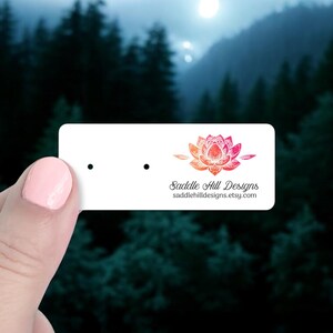 Mini Earring Cards, Earring Cards, Stud Cards, Stud Earring Card, Jewelry Display Cards, 2 1/2 x 1&quot; 105 Pcs, Bright Lotus, D00094-02