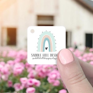 Custom Hang Tags for Jewelry Packaging, Price Tags, Custom Product Packaging, Hang Tags, Jewelry Packaging, Pastel Rainbow, D00048-04