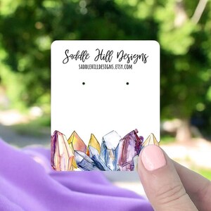 Raw Gems Jewelry Display Cards, Earring Cards, Necklace Cards, D00030-01