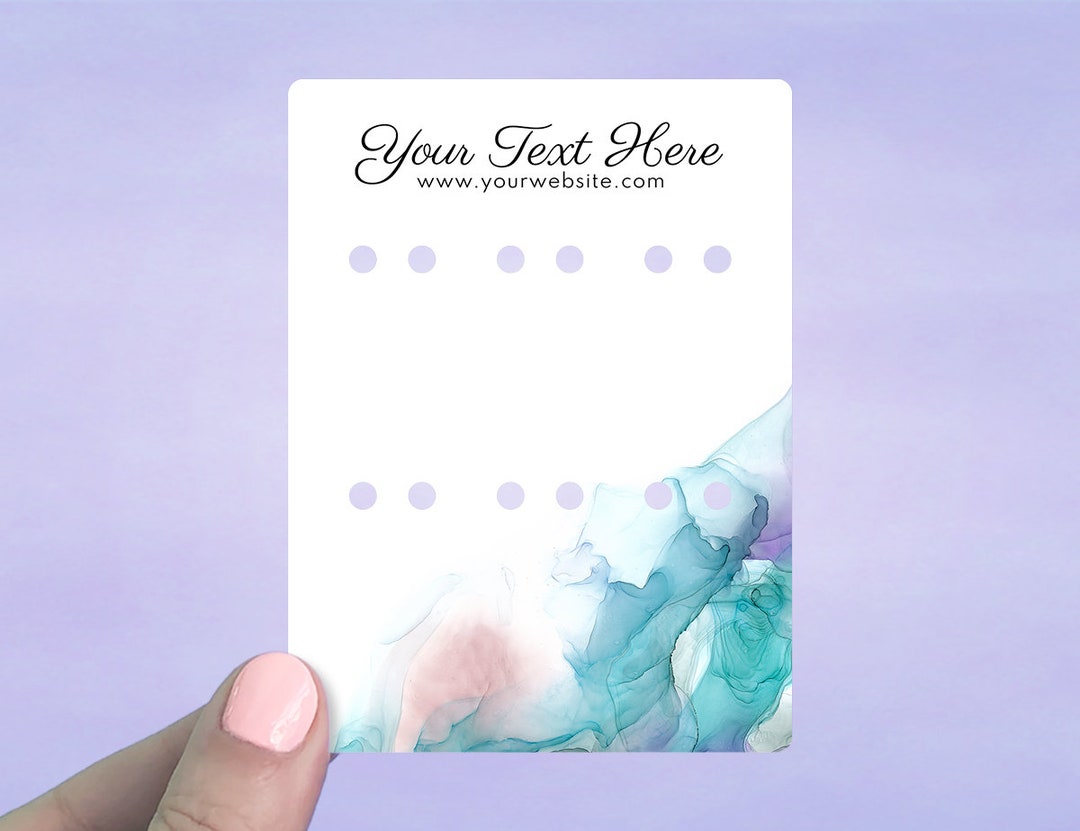 Alcohol Ink Wine Charm Display Cards, Jewelry Packaging, Wine Tag Cards