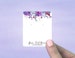 Earring Cards, Necklace Cards, Jewelry Display Cards, Violet Succulent Design, D00003-01 