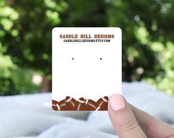 Jewelry Cards, Earring Cards, Earring Display, Custom Jewelry Packaging, Custom Earring Cards, Earrings Holders, Football Design, D00044-01