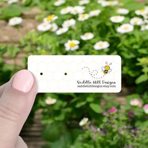 Mini Earring Cards 105 pcs, Earring Cards, Stud Cards, Stud Earring Card, Jewelry Display Cards, Honey Bee Design, D00081-02