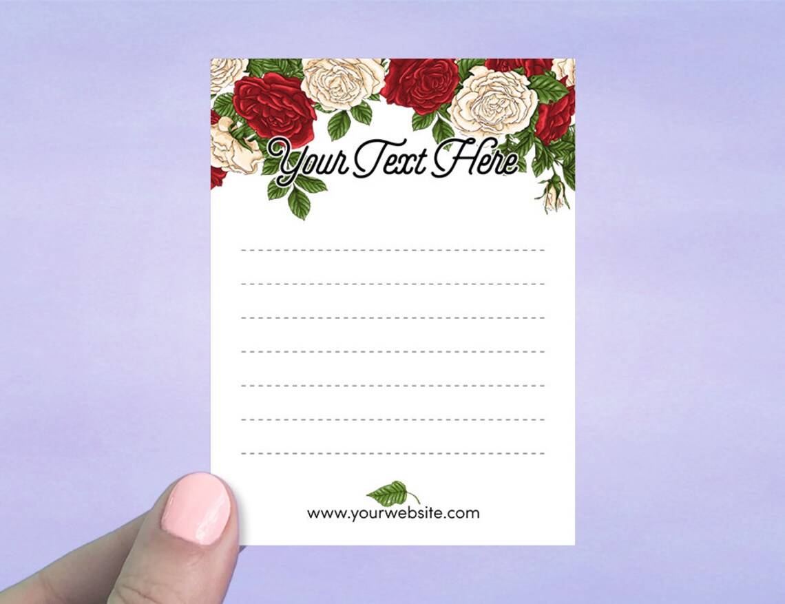 Custom Note Cards 36 Pcs Flat Note Cards Lined Note Cards Etsy
