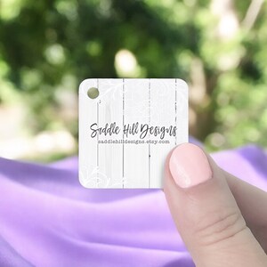 Custom Hang Tags, Jewelry Tags, Personalized Tags, Price Tags, Merchandise Tags, Jewelry Packaging, 1 1/2&quot; 120 Pcs, Barnwood Lace, D00026-04
