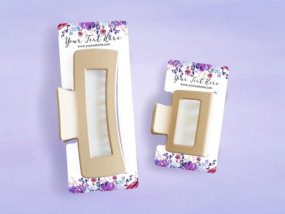 Claw Clip Cards, Personalized Packaging and Hanging Cards for 2 and 4 ...
