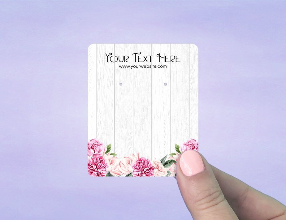 Earring Cards, Necklace Cards, Personalized Jewelry Display Cards, Ba…