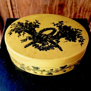 Italian Vintage Tin Decorative Hand Painted Box