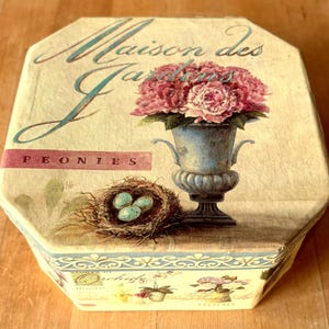 Lovely Decorative Box with Garden Motifs by Tri-Coastal Design