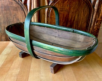 Vintage Sussex Trug Garden Basket