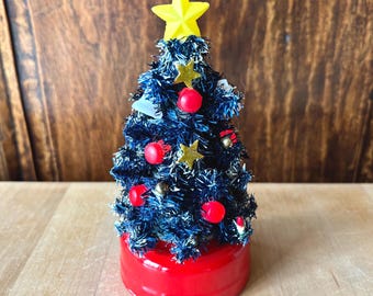 Vintage Tiny Light Up Christmas Tree