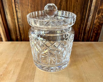 Vintage Waterford Lismore Lidded Biscuit Barrel