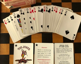 Vintage Bee Playing Cards No. 92 Club Special Back No 67