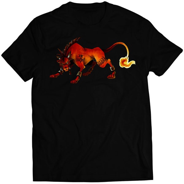 Red XIII FF7 VII Premium Unisex T-shirt (Vectorized Design)