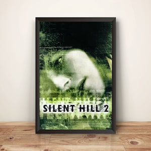 Póster premium verde de Silence Hill 2 (diseño vectorizado)