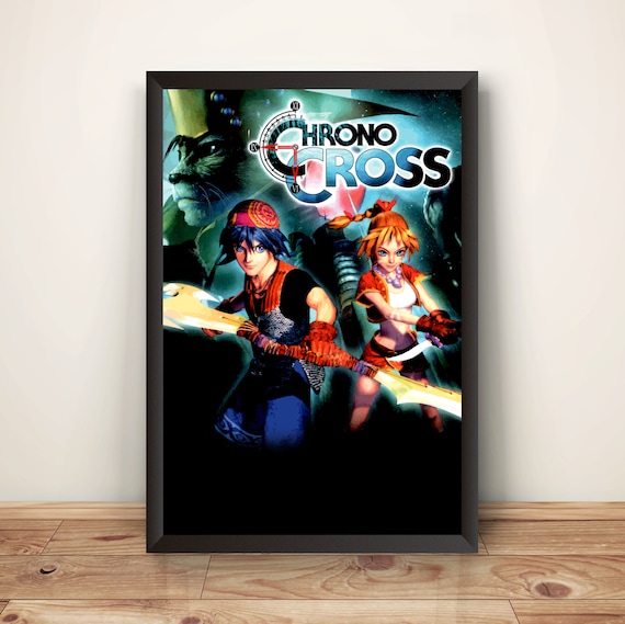 希少　店頭用　クロノ・クロス　CHRONO CROSS　スクウェア　ポスター Chr0n0 Cross Cover Premium Poster (vectorized Design) - Etsy