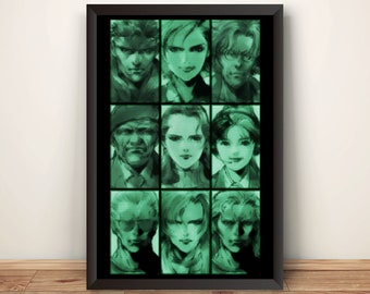 MGS Codec Portraits Premium Poster.