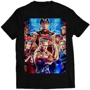 Street Fighting Movie Premium Unisex T-shirt (Vectorized Design)