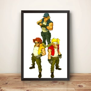 MetalSlug Tarma Marco Clark Premium Poster (Vectorized Design)