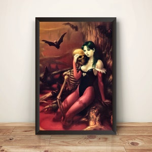 Morrigan Aensland Succubus Cover Premium Poster (Vectorized Design)