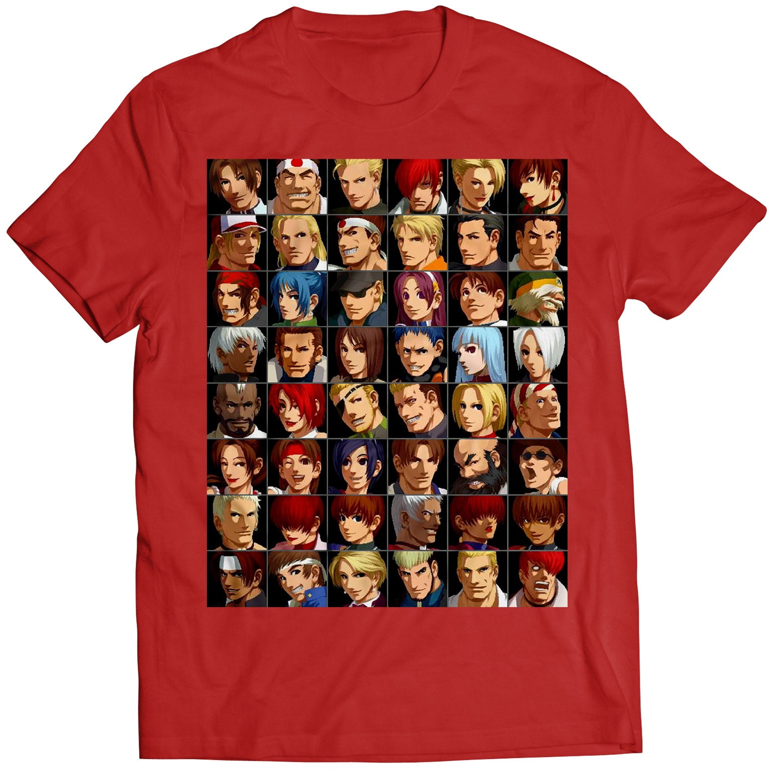 The KOF2002 Kof 2k2 Character Select Premium Unisex T-shirt The KOF2002 Kof 2k2 Character Select Premium Unisex T-shirt