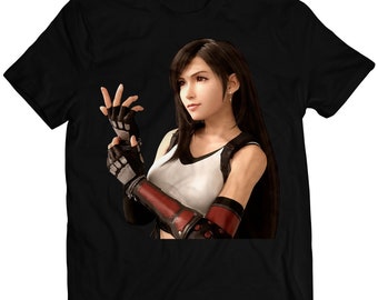 ファイナルファンタジーVII Tシャツ：クラウド＆レッドXIII、天野喜孝