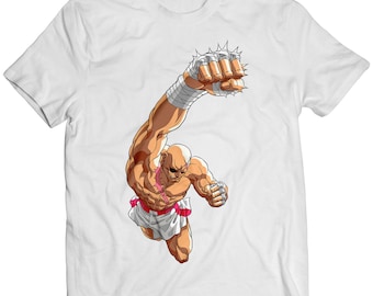 Sagat SFII Turbo Hyper Fighting Premium Unisex T-shirt (Vectorized Design)