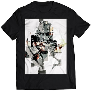 Solidus Snake Sketch MGS Premium Unisex T-shirt (Vectorized Design)