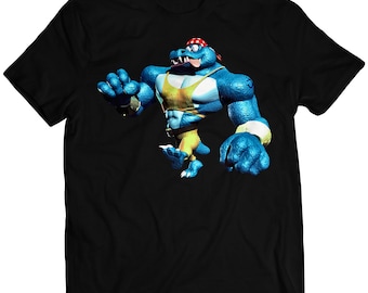 Blue Kruncha DKC2 Premium Unisex T-shirt (Vectorized Design)