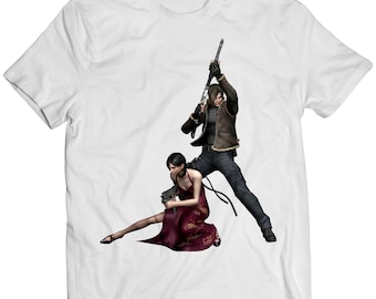 Leon & Ada Residence Evil 4 Premium Unisex T-shirt (Vectorized Design)