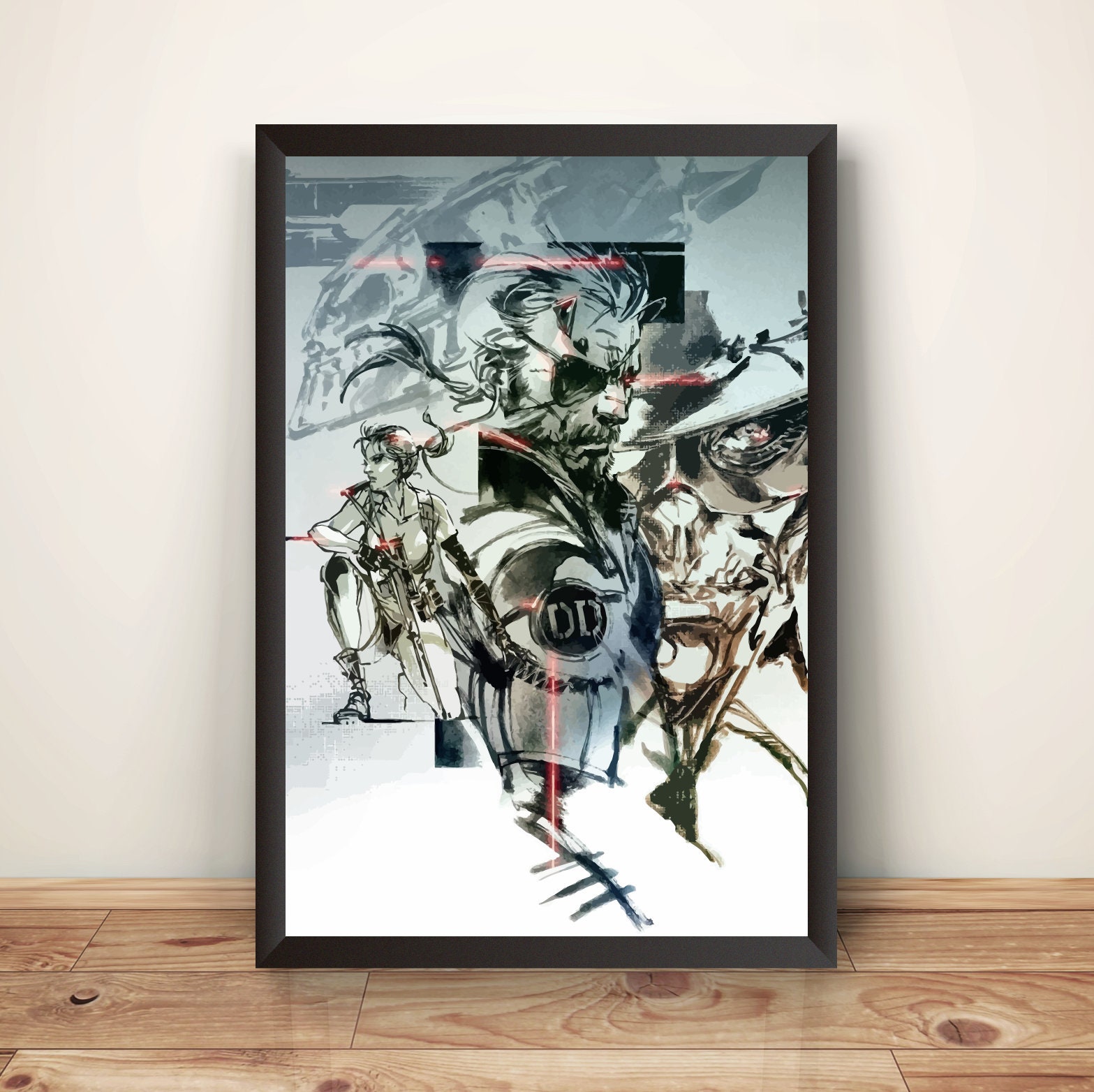 Venom Snake and Quiet and Skullface MGS V Premium Poster