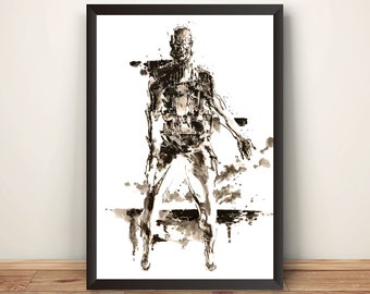 The Sorrow MGS MGS3 Snake Eater Premium Poster (Vectorized Design)