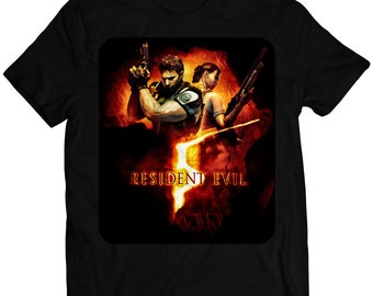 Residence Evil 5 Cover Premium Unisex T-shirt (Vectorized Design)