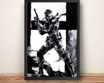 メタルギアソリッド3 スネークイーター 24 x 30インチ ビデオゲーム