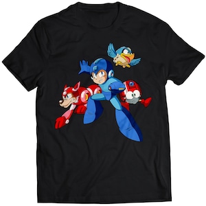 Mega Boy Rockboy Rush Robots Premium Unisex T-shirt (Vectorized Design)