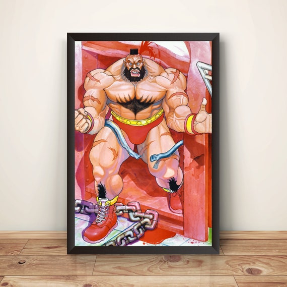 Zangief Street Fighter Design - Original Artwork - Street Fighter