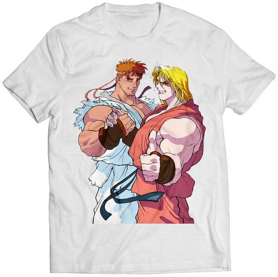 Ryu Ken Handshake Thumbs up Premium Unisex T-shirt (vectorized