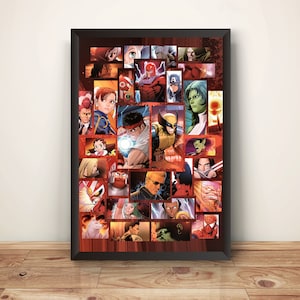 ポスター Marvel Capcom vintage posters Marvel Super Heroes vs. Street Fighter”, Original Release
