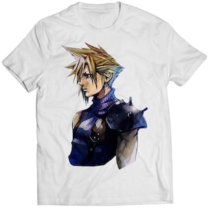 Cloud FF VII G-Bike Portrait Premium Unisex T-shirt (Vectorized Design)