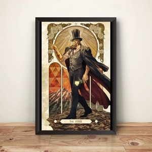 Poster premium de cartes de tarot G Street Fighting (vectorisation)