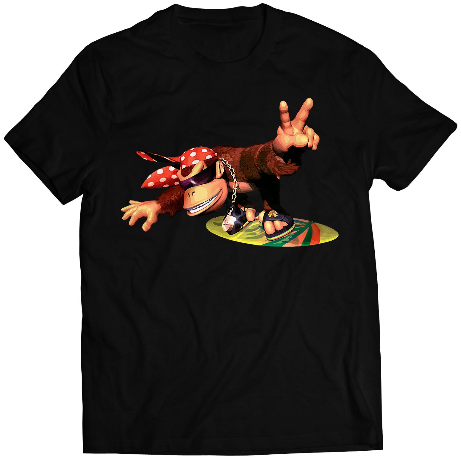 Funky DKC2 Premium Unisex T-shirt (vectorized Design) - Etsy