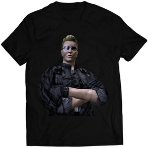 Albert Wesker Biohazard Residence Evil Cover Veronica Premium Unisex T-shirt (Vectorized Design)