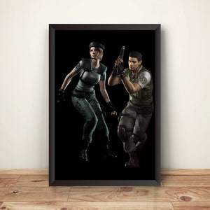 Resident Evil Game Jill Valentine Fabric Wall Scroll Poster (16 x 21)  Inches