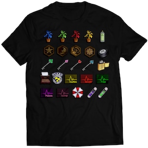 Residence Evil Icons Premium Unisex T-shirt (Vectorized Design)