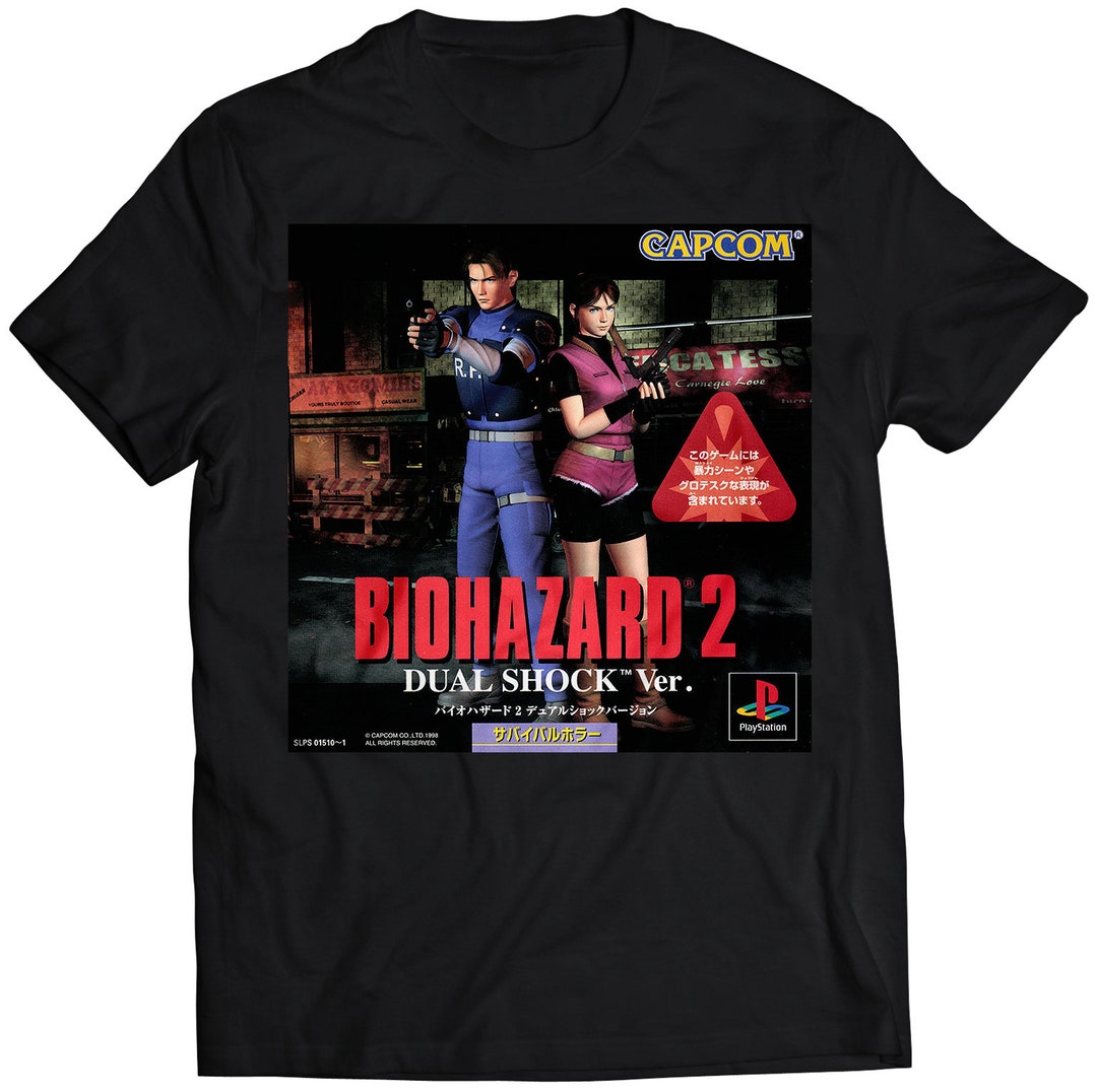 バイオハザード　Tシャツ　DSO　Ｌサイズ Biohazard 2 Japanese Residence Evil Cover Premium Unisex T-shirt