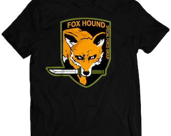 MGS Foxhound CENTERED High-Tech Special Forces Unit Emblem Unisex T-Shirt