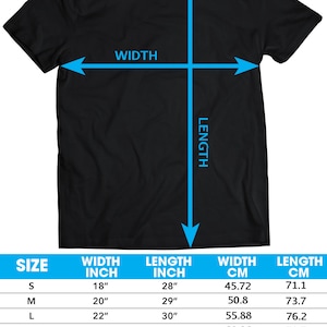 Pode incluir: Tabela de tamanhos para uma camiseta com medidas em polegadas e cent&iacute;metros. A tabela mostra a largura e o comprimento da camiseta em polegadas e cent&iacute;metros para os tamanhos S, M, L, XL, 2XL, 3XL e 4XL.  Permitir uma toler&acirc;ncia de +/- 1/2 polegada em todas as medidas.