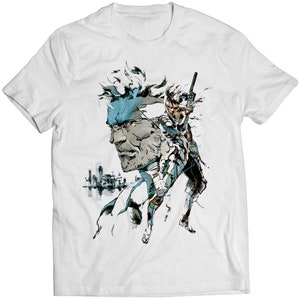 Snake & Raiden MGS Sons Of Liberty Premium Unisex T-shirt (Vectorized Design)