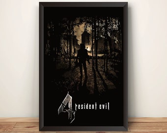Residence Evil IV Cover Premium Poster (Vectorized Design)