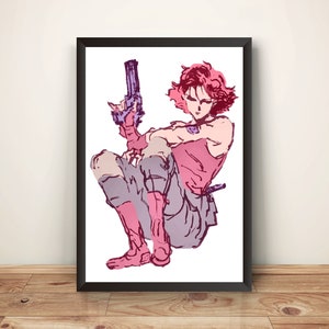 Póster premium de Meryl Rare MGS (diseño vectorizado)